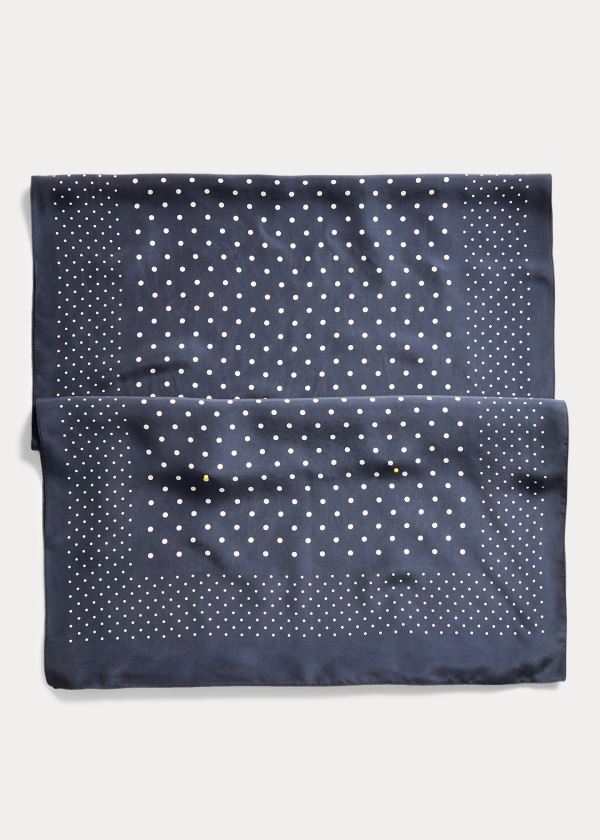 Ralph Lauren Polka-Dot Halstørklæde Herre Danmark (NTCRP6840)